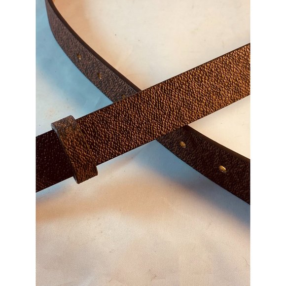 NWOT MICHAEL KORS Women’s MK Signature Brown Belt Sz L